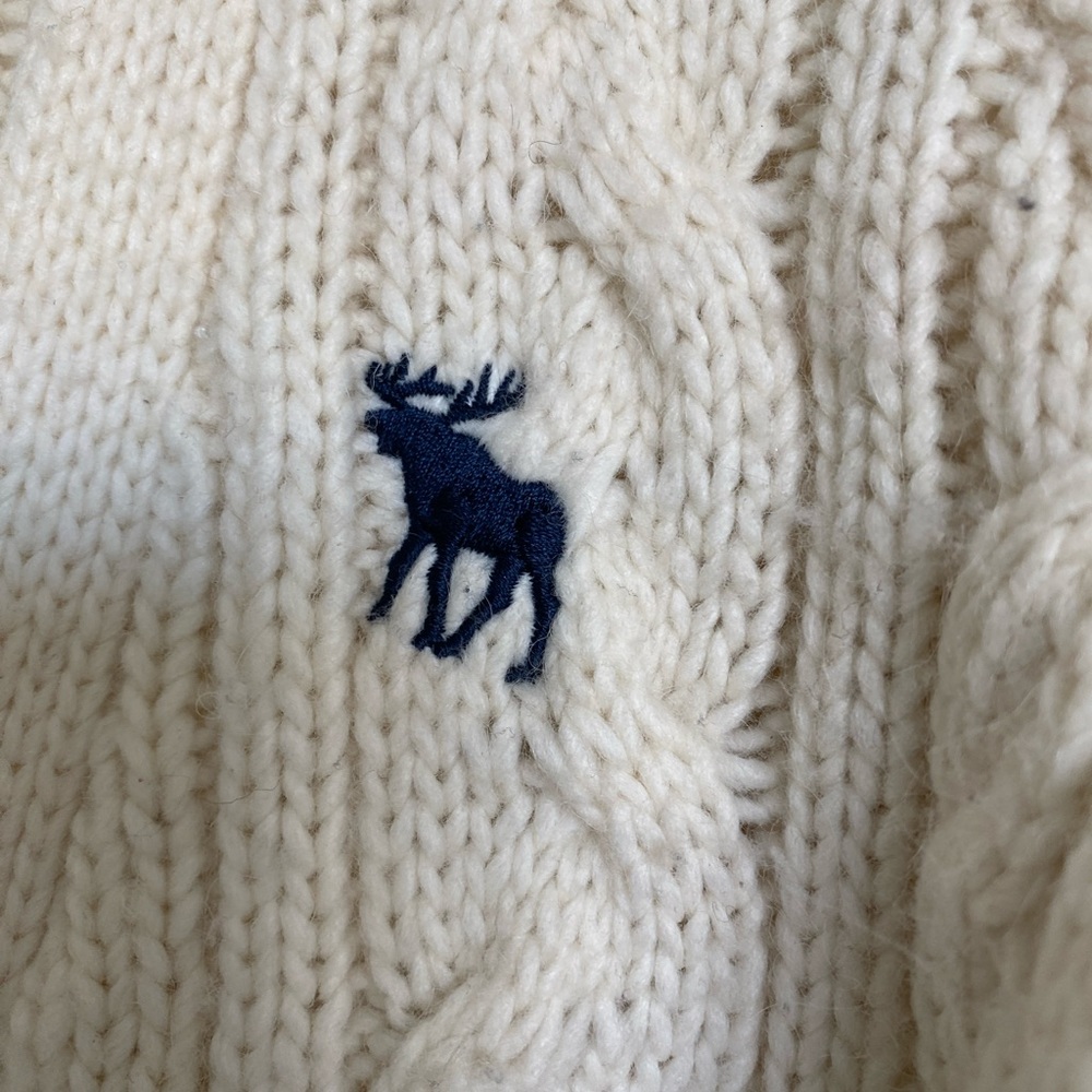 Vintage Abercrombie & Fitch Cardigan Alpaca Sweater Size L - Picture 4 of 8
